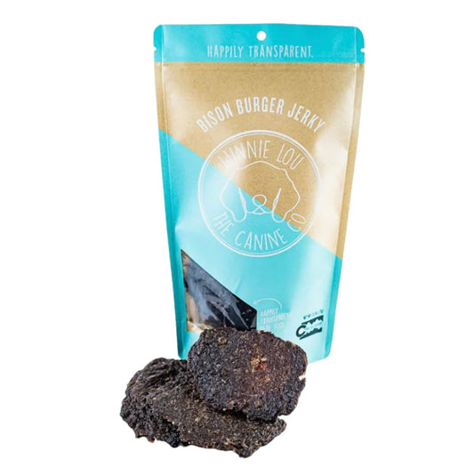 Bison Burger Jerky from Winnie Lou is worth licking your lips for! High in protein, these tasty treats are made with just three ingredients.